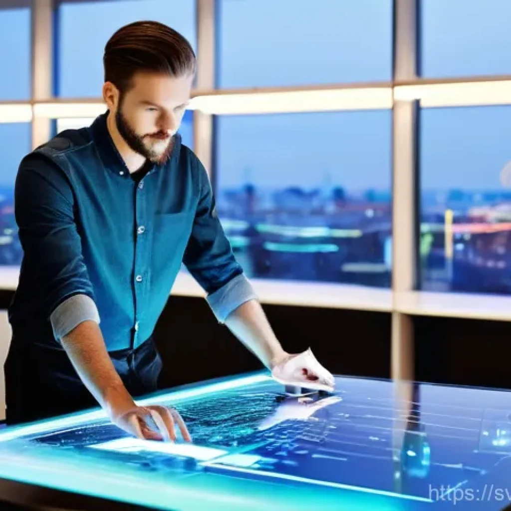 시각디자인의 다양한 직무 설명 - **Prompt 1: The Intuitive Digital Architect (UX/UI Design)**
    A young, diverse UX/UI designer, mi...