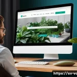 시각디자인과 미디어 아트 - A modern digital workspace scene showcasing a Swedish designer at work on a sleek laptop with Adobe ...