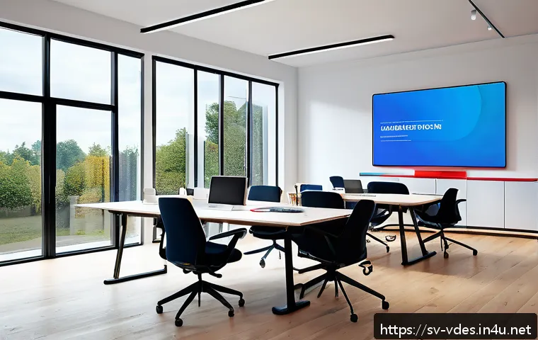 시각디자인과 UX UI의 차이 - A modern Scandinavian office workspace showcasing a UX/UI designer at work, with a large monitor dis...